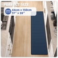 thumbnail image 3 of PABUBE Kitchen Rugs and Mats Anti Fatigue Cushioned, Non Slips Kitchen Floor Mat in Front of Sink, Memory Foam Floor Mat for Standing, 17"x59", Blue, 3 of 9