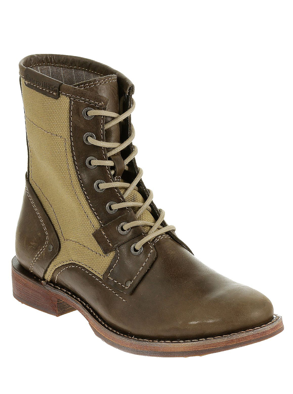 Caterpillar Abe P717741 Brown Suede Canvas Lace Up Boots Mens 11 Caterpillar Men main image 3