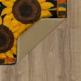 Shop Mohawk Home Sunflower Garden Black Kitchen Mat 2' x 3' 4" Great