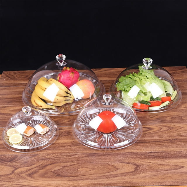 Couvercle Alimentaire Transparent Résistant à la Chaleur PC Protection Dessert Anti-Poussière Fournitures Maison