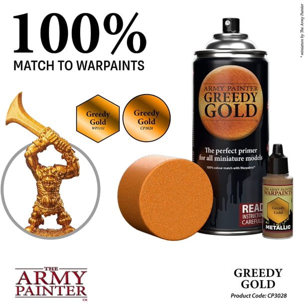 The Army Painter Color Primer Spray Paint Matt Black 400ml 13.5oz