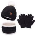 thumbnail image 1 of FZ FANTASTIC ZONE Toddler Kids Winter Hats Touchscreen Gloves Scarfs Set Pompom Beanie Caps Neck Warmer with Fleece for 5-8 Years Old Baby Girls Boys Gifts, Gloves, Red, 1 of 6