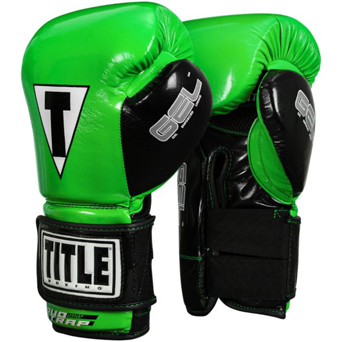 Title Boxing Gel Glory Super Bag Gloves Lime/Black 