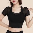 thumbnail image 6 of Ltctricy Workout Crop Tops for Women Seamless Short Sleeve Crew Neck Slim Athletic T Shirts Cropped Yoga Gym Tees, 6 of 6