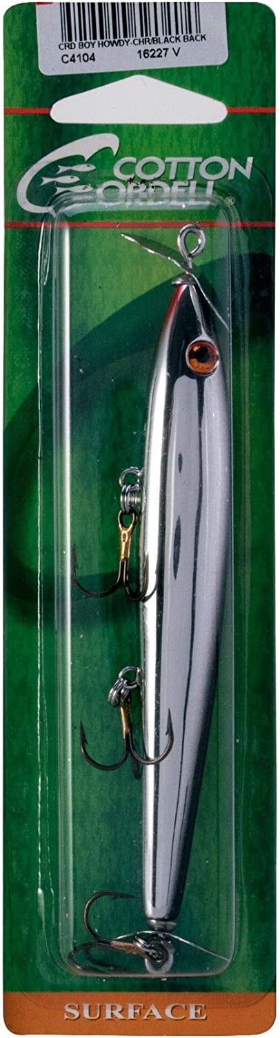 Cotton Cordell Boy Howdy 3/8 oz Fishing Lure - Chrome/Black Back