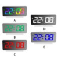 thumbnail image 1 of thinsony Alarm Clock LED Temperature Display Wake Up Bedroom ℃/℉ Thermometer Snooze Mirror Multifunctional Sleeping Desktop Clocks Blue Screen, 1 of 7