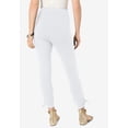 thumbnail image 2 of Roaman's Women's Plus Size Side Tie Ruched Capri, 2 of 3