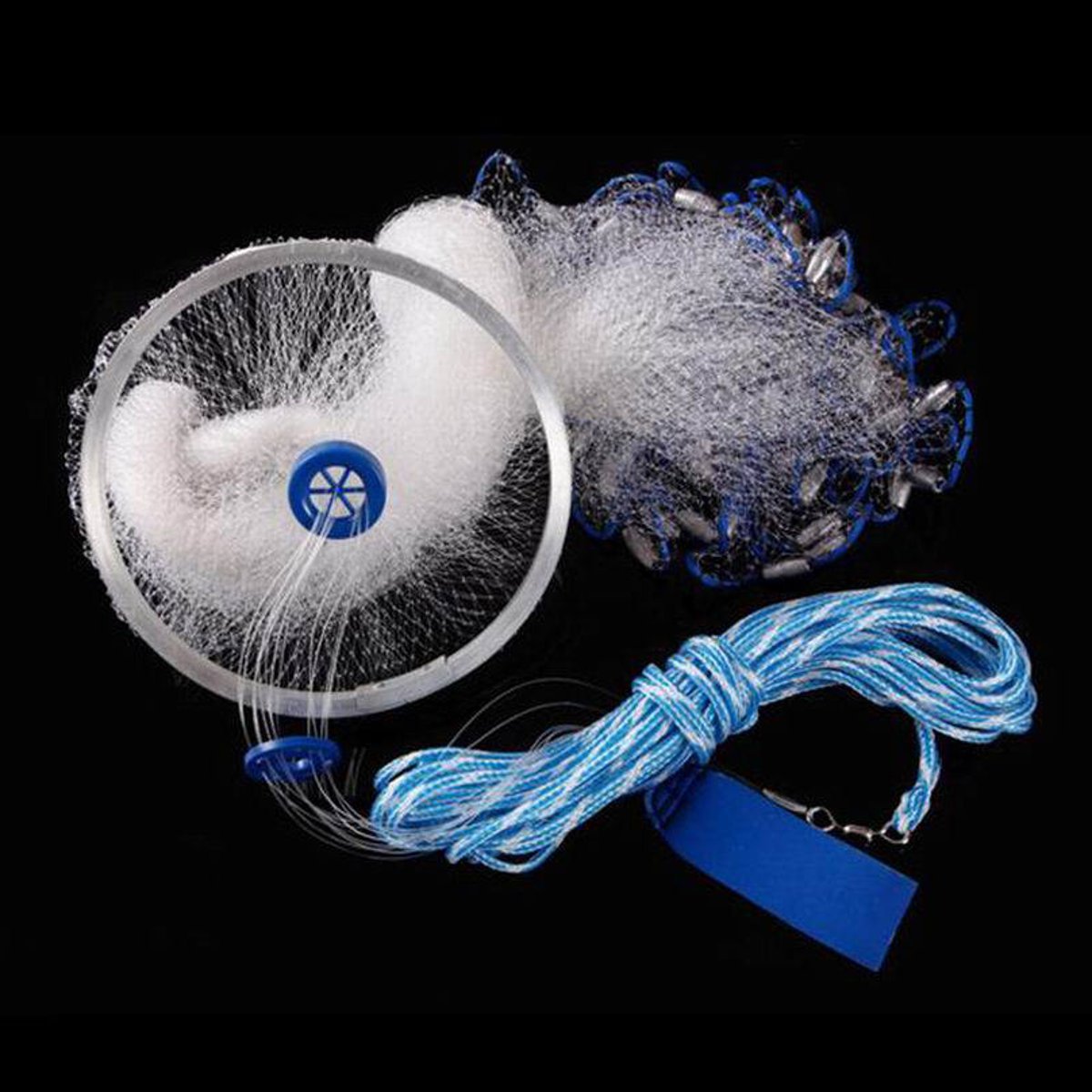 Spin net. Спиновая сеть. Убийца бадминтона. Купить сеть кастинговую из лески с малым алюминиевым кольцом. Spin net.