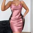 thumbnail image 5 of Tawop Womens Lingerie Spaghetti Strap Satin and Lace Sleepwear Plus Size, 5 of 7