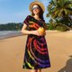 thumbnail image 4 of Disketp A Bright Abstract para Vestido de Manga Corta para Mujeres, Vestidos de Verano para Mujeres, Casual y Holgado para la Playa, 4 of 6