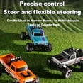 thumbnail image 4 of Mini RC Car, 1/64 Scale Mini Remote Control Monster Truck with Trailer, 2.4Ghz & APP Remote Control, Rechargeable Alloy Shell Mini RC Cars with Lights, Speed/Steering Adjustable, 4 of 7