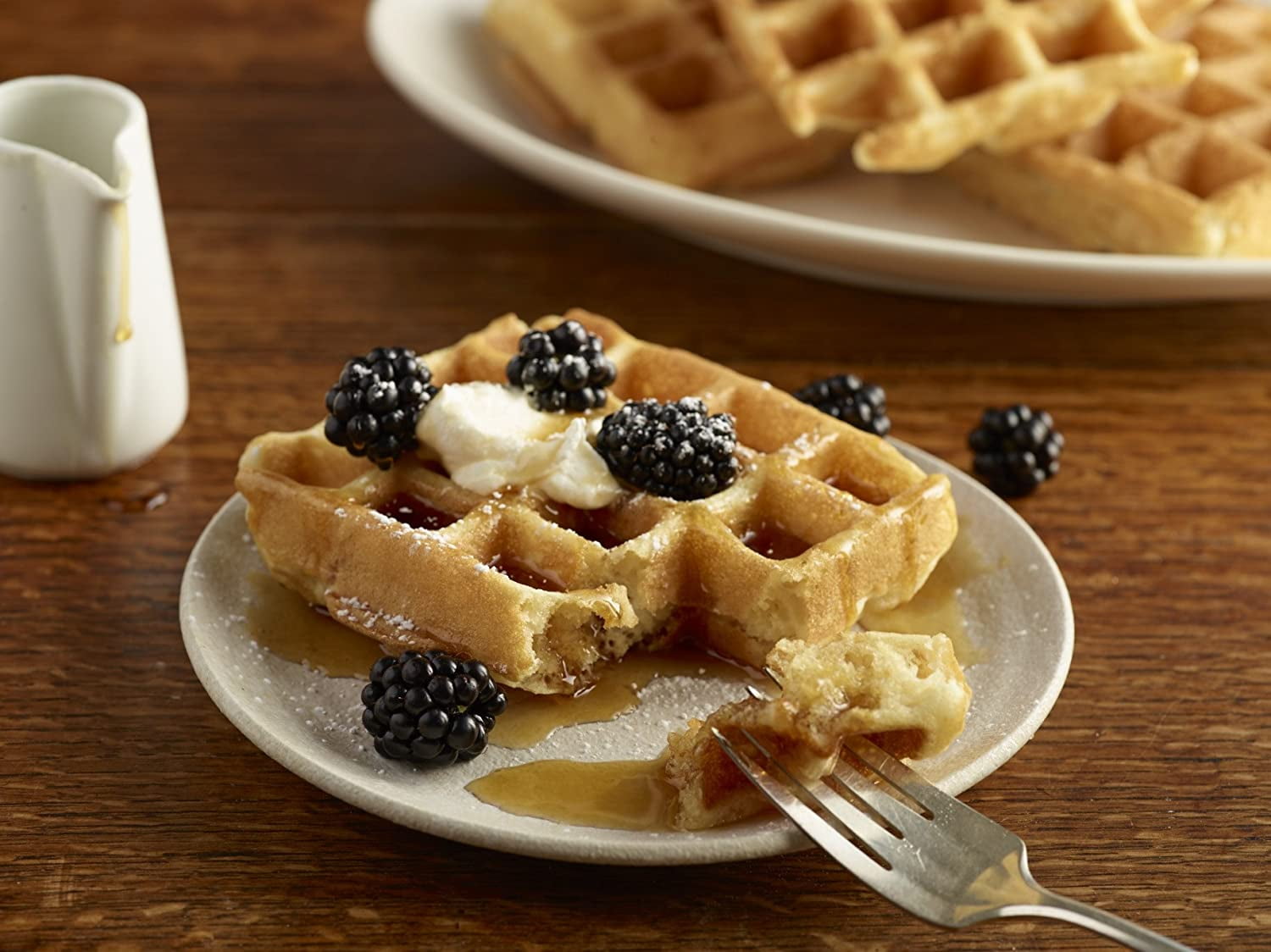 Krusteaz Light & Crispy Belgian Waffle Mix - No Artificial Flavors, Colors, or Preservatives - 28 OZ (Pack - 6)