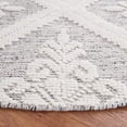 thumbnail image 3 of SAFAVIEH Vermont Trinity Floral Geometric Wool Area Rug, Ivory/Grey, 6' x 6' Round, 3 of 8
