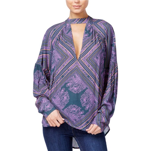 Free People Walking On A Dream Túnica Blusa para Mujer, Púrpura, Grande Free People Sayo
