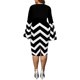 thumbnail image 4 of Txlixc Vestido de mujer con mangas en forma de campana Txlixc moda, 4 of 7