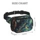 thumbnail image 4 of Balery Enchanted Forest Skull Path Mochila Cinturón para Mujeres y Hombres, Bolsa de Cintura Impermeable de Doble Capa con Correa, 4 of 9