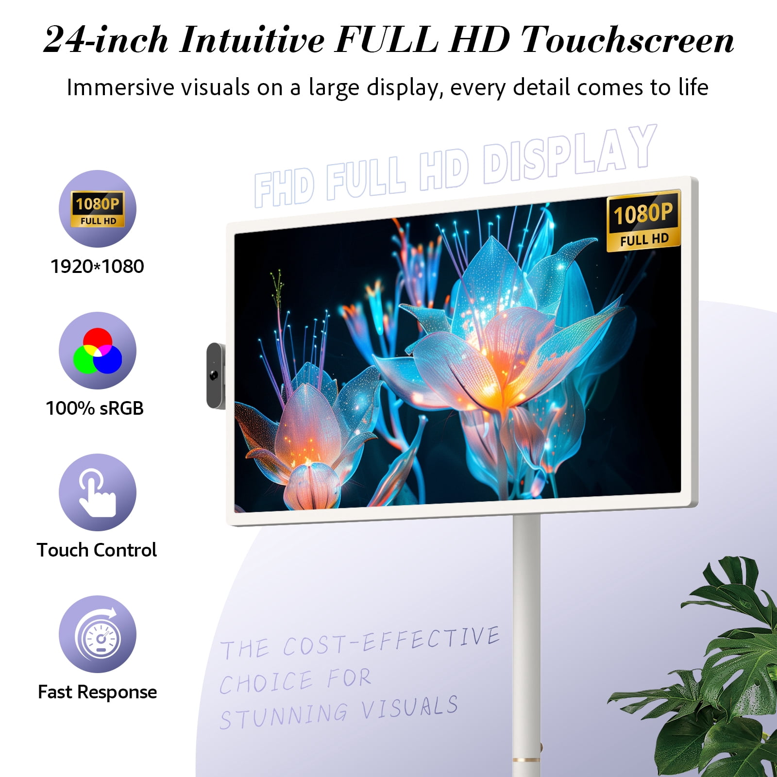 Apolosign 24 inch FHD Smart Portable TV 2nd Gen LCD Television