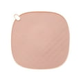 thumbnail image 2 of PureCasa TPR Heat Resistant Table Place Mats, Solid Color Thick Non-Slip Placemat for Cups Bowls, Modern Style Home Decor Placemats for Dining Table Kitchen, 1PC, 6.3"x6.3", Pink, Round, 2 of 6