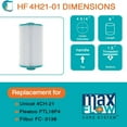 thumbnail image 4 of Hurricane 3 Pack HF4H21-01 Advanced Pool and Spa Filter Cartridge Replacement, 4 of 9