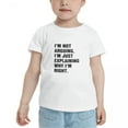 thumbnail image 2 of I'm Not Arguing, I'm Just Explaining Why I'm Right Cute Toddler Tshirts for Boys Girls (White, Youth L), 2 of 5