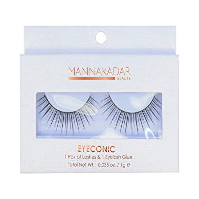 Pestañas sintéticas Eyeconic de Manna Kadar, negras, 1 gramo