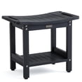 thumbnail image 1 of Banco de ducha KaimuBench impermeable negro con asas, 1 of 7