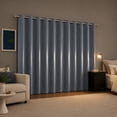 thumbnail image 2 of Sun Zero Graham 2-pack Dual-Sided Magnetic Closure 100% Blackout Grommet Curtain Panel Pair, 40"W x 84"L, Denim Blue, 2 of 10