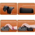 thumbnail image 3 of Almohadilla para teclado y muñeca, almohadilla para ratón, base antideslizante, espuma viscoelástica, juego de almohadillas de descanso para escribir cómodamente y aliviar el dolor de muñeca XianweiShao  9024719129716, 3 of 5