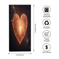 thumbnail image 3 of Vibrant Heart Pattern Beach Towel - Soft Absorbent Bath & Pool Towel for Women - Perfect for Travel & Swimming, 3 of 6