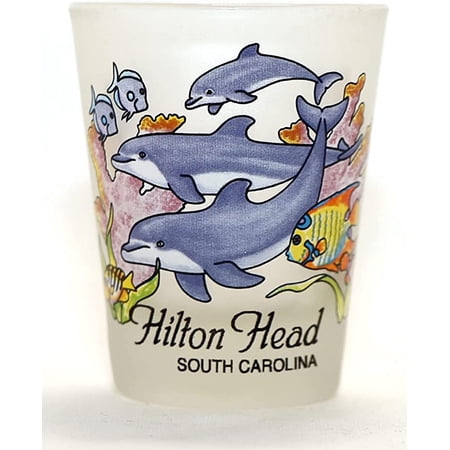 Hilton Head South Carolina Jumping Dolphins Jumping Dolphins Shot Glass