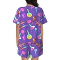 thumbnail image 6 of Fuzoiu Chemistry Tools Print Women's Short-Sleeved Pajama Set,Lounge Sleepwear Set,Womens Pajama Sets 2 Piece,Button-Up Top and Shorts with Pockets-3X-Large, 6 of 7
