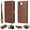 Brown, variant on Feishell Wallet Case for iPhone 16e, Detachable 2 in 1 Magnetic Wallet Phone Cover, RFID Blocking Card Holder & Cash Slot Flip Kickstand PU Leather Case with Wrist Strap,Black