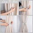 thumbnail image 2 of 8PCS Pearls Buckle Curtain Tiebacks – No Drilling Weave Rope Curtain Holders – Decorative Draperies Tie Backs Holdbacks Straps (Gray), 2 of 5