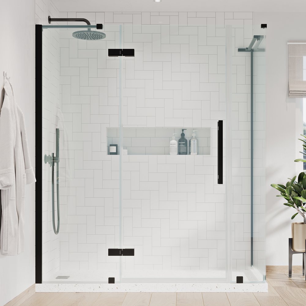 Ove Decors Endless TA2433400 Tampa, Corner Frameless Hinge Shower Door