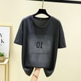 thumbnail image 1 of Icesilk T-Shirts à Manches Courtes Été T-shirt pour Femmes Séchage Rapide Grande Taille Manches Raglan Tee Tops Ample Rafraîchissant Tout Assorti FJH, 1 of 6
