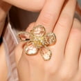 thumbnail image 4 of Decodeary Wonderful Gifts Elegant Flower Ring For Rings For Women Present Wide Application Transparent Color, 4 of 6