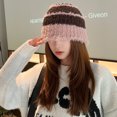 thumbnail image 4 of Sombrero de cubo de punto para mujer, sombreros de disfraz, Halloween, cálido, suave, ganchillo, Navidad, Año Nuevo, sombrero de cubo suave y cálido, 4 of 5
