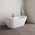 thumbnail image 2 of 71" Streamline NDR-292-15-BL Soaking Glossy White Freestanding Tub With Internal Drain in Matte Black, 2 of 4