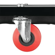 أداة الأداء W85005 40 In. 6-Caster المتداول متجر الزاحف مع مسند رأس مبطن قابل للتعديل، أسود