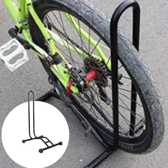 Flroha Bike Stands Garage ,  Bike Stand Floor Bike Stand Floor Rack Parking Kickstand Wheel Freestanding Storage Holder Road Side Support Organizer Standing Garage Cycling Lights for Road Bike