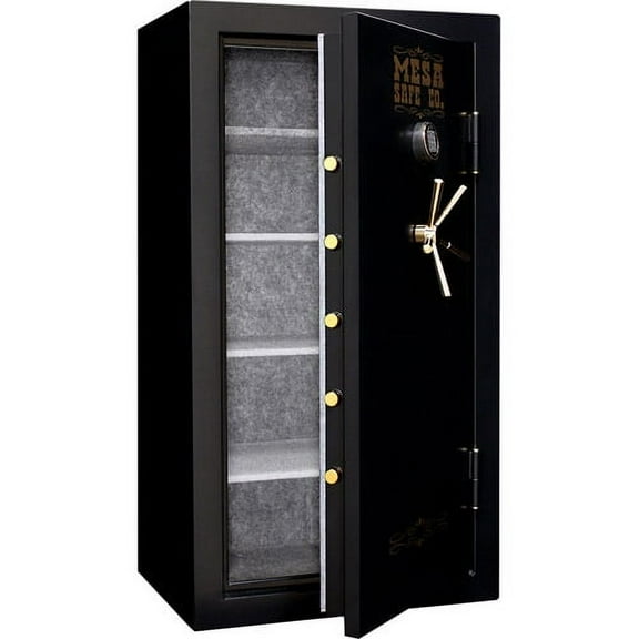 Mesa Safe MBF6032E-P Fire Resistant Large Security Safe with Electronic Lock, Black