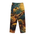 thumbnail image 3 of Lsque Starry Night Guitar Turtle Print Women's Pajama Pants, Lounge Pant - Comfortable Home Wear,Elastic Waistband, Stylish Design-Small, 3 of 9