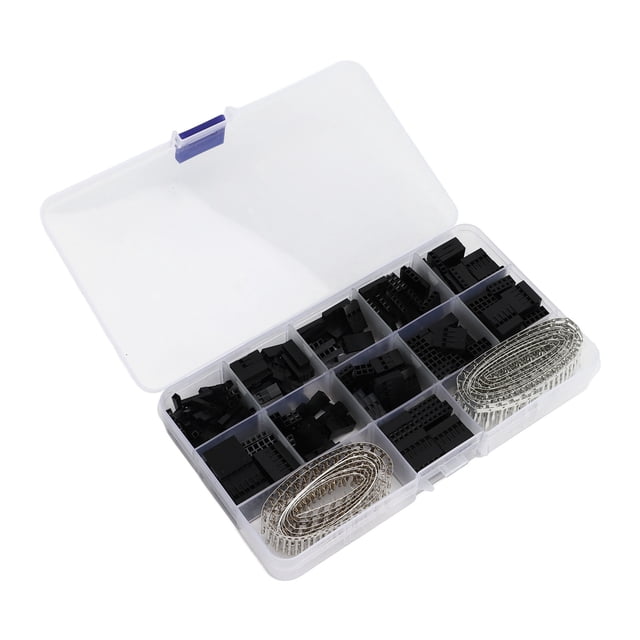 620 conectores de clavija de cable puente de 2,54 mm con clavijas de crimpado macho y hembra para placas de circuitos de computadoras y automóviles