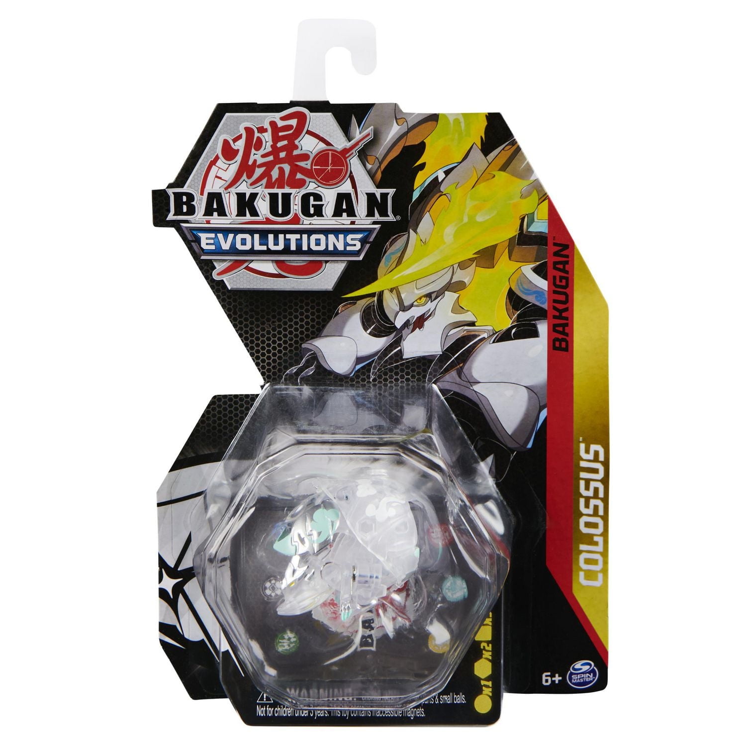 Bakugan Evolutions, Colossus, 2-inch Tall Collectible Action Figure and Trading Card, Kids Toys for Boys, Ages 6 and Up
