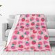 thumbnail image 1 of Balery Haear Strawberry Manta de Felpa Suave y Acogedora – Cobija de Franela Aterciopelada para Cama, Lavable y Cálida para Sofá, Mascotas, Transpirable-60"x50", 1 of 7