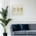 thumbnail image 2 of Canvas Print Wall Art White Pumpkin Watercolor Thanksgiving Fall Linen Framed Canvas Art Wall Decor Pictures Painting Morden Artwork for Living Room Bedroom, Ready to Hang, 12"x12", 2 of 4