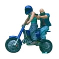thumbnail image 2 of Modelo de motociclista enmascarado de resina a escala 1/64 para juego de rol, modelo de personas pequeñas azul, 2 of 9