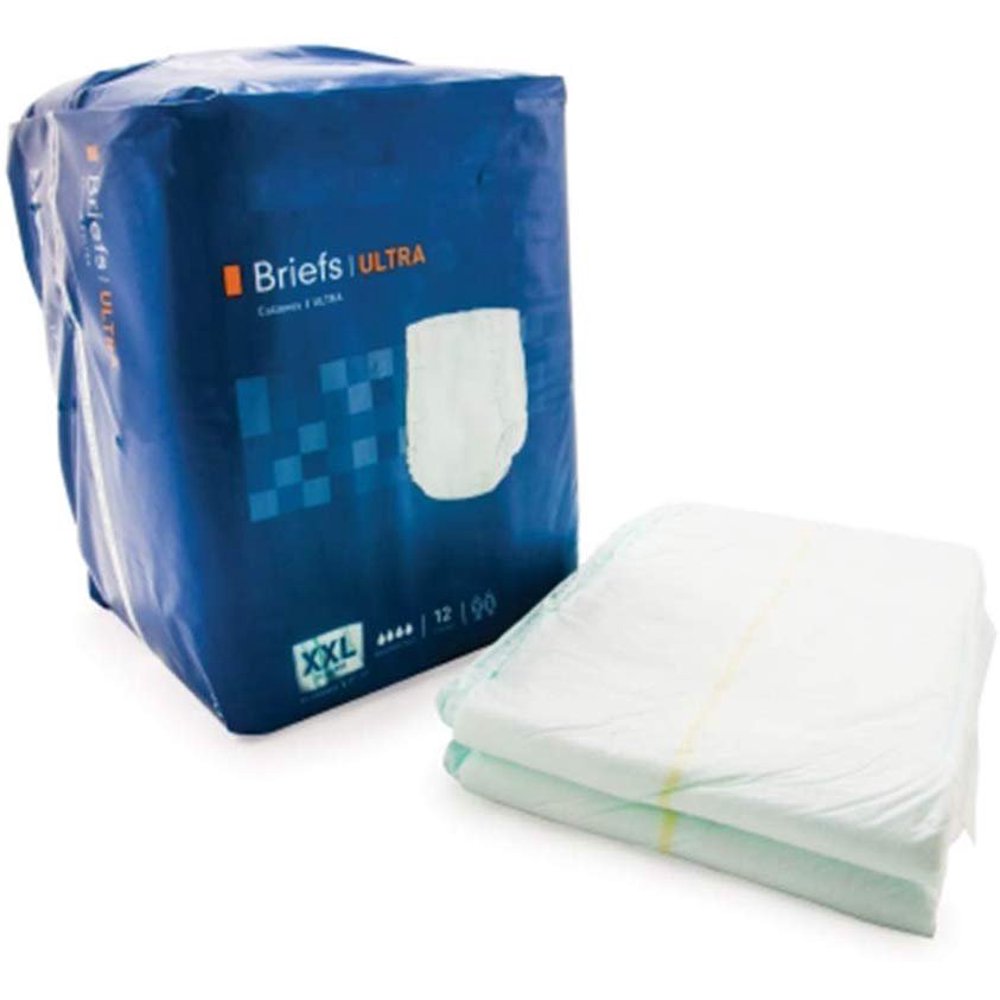 Adult Incontinent Briefs. Case of 48 Disposable Adult Briefs. 2. X