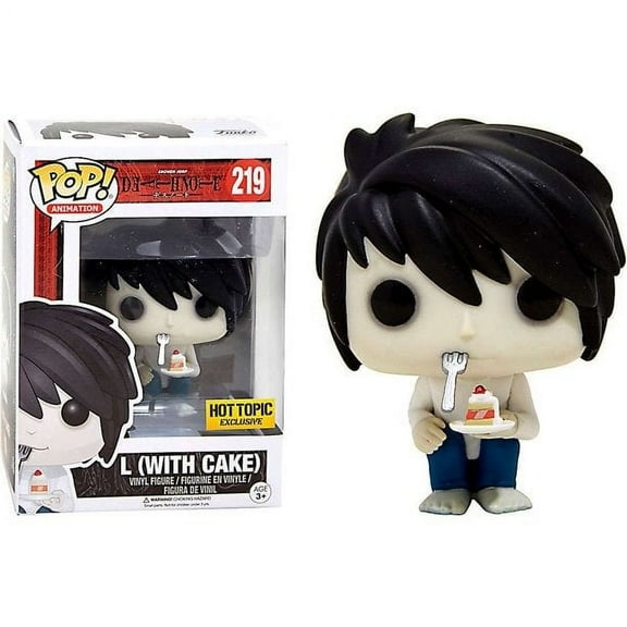 Funko POP Death Note - L with Cake Vinyl Figure #219 Hot Topic Exclusive