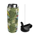 thumbnail image 2 of Uemuo Surfing Dinosaur Print 18oz Sports Insulated Kettle, Water Bottle, Outdoor Sports Bottle, Insulated Hydration Bottle with Handle & Flip Straw, 2 of 8